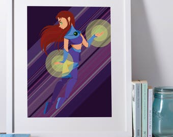 Sexy Starfire Cosplay Bodysuit custom made