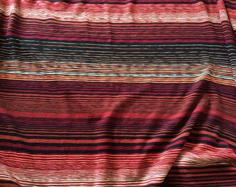 Width 165 cm striped knit fabric