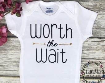 Worth The Wait Baby Onesie | Baby Girl Onesie | Baby Girl BodySuit