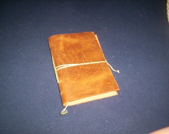 Hand-bound leather journal