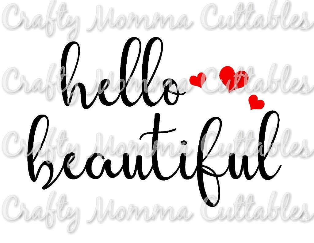Hello Beautiful SVG file // Hello Beautiful SVG // Be you