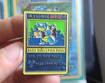 Bassnectar Blastoise Card Pin