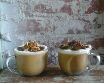 Soy Candle/ Coffee Candle/ Cappuccino Candle/ Mug Candle/ Coffee Shop Scent