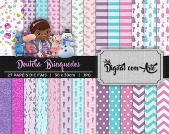 Doc McStuffins Digital Paper