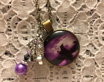 Maleficent Charm Necklace/Maleficent Jewelry/Maleficent Pendant/Maleficent Necklace/Sleeping Beauty Jewelry/Disney Necklace/Disney Villain