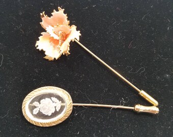 Charming Set of Floral Motif Stick Pins