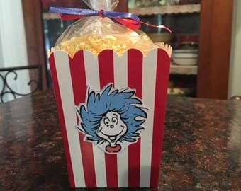 12 Dr Seuss Cat in the Hat Popcorn/Treat Boxes