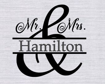 Wedding Svg, Marriage Svg, Love Svg, Mr and Mrs Svg, Custom Svg, Dxf, Jpg, Svg files for Cricut, Svg files for Silhouette, Vector Clip Art