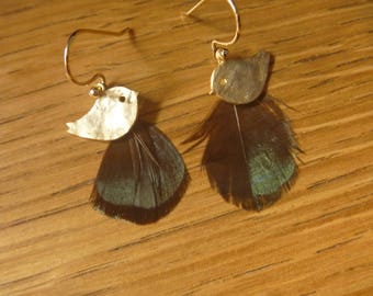 Bird and feather earrings: spring is here!