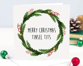 Naughty Christmas Card Boyfriend Christmas Husband
