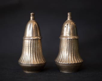 salt and pepper Shaker / salt and pepper shakers / chic decor / empire Style / sterling silver / mid century / vintage