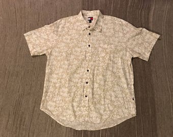 Vintage 90s Hawaiian Tommy Hilfiger Button Up
