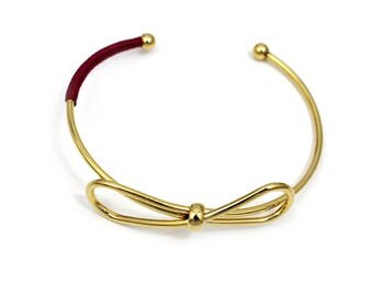 Bracelets - Red - Brass, Thread - Elegant - Anniversary