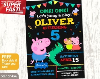 George Pig Party Invitations 8