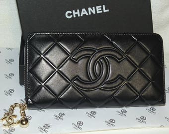 CHANEL Black Wallet Clutch VIP Gift