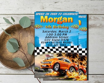 Hot Wheels Invitation,Hot Wheels Birthday Invitation,Hot Wheels Birthday,Hot Wheels Invitation Printable,Hot Wheels Party,Hot Wheels Invite