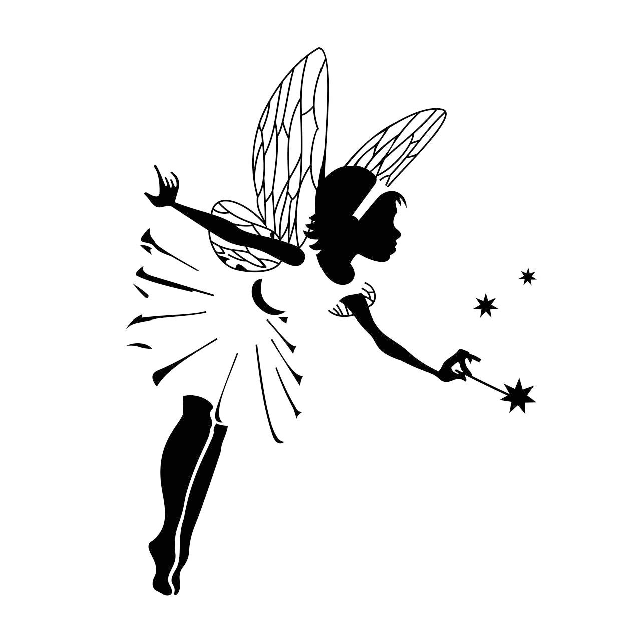 Fairy Magic Star Graphics SVG Dxf EPS Png Cdr Ai Pdf Vector