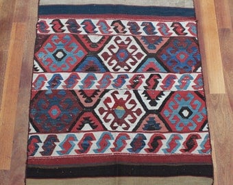Antique Turkish Kilim Antique Rug 1900's