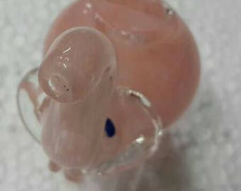Glass Smoking Pipes,Pink Elephant shaped Glass Smoking Pipe, Girly Glass Pipes, Pink Pipe, Glass Smoking Bowl, Cute Pipes great for gift.