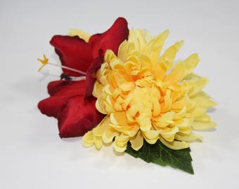 Vintage do rockabilly hair flower/Hairflower "Cilia"