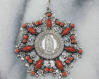 Our Lady of the Guadalupe Coin Pendant