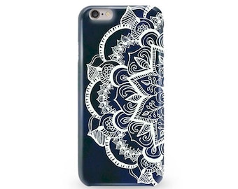 Mandala iPhone 5 Case iPhone 7 Plus Mandala Case iPhone 7 Mandala Case iPhone 6 White Mandala Case iPhone SE Mandala Case Gift For Her