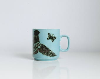 Vintage Hornsea Clappison Virgo Zodiac/Horoscope Newsprint Mug 1976