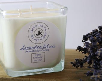 Signature Lavender Bliss Aromatic Soy Candle 11oz