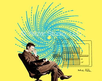Nikola Tesla Interactive Poster