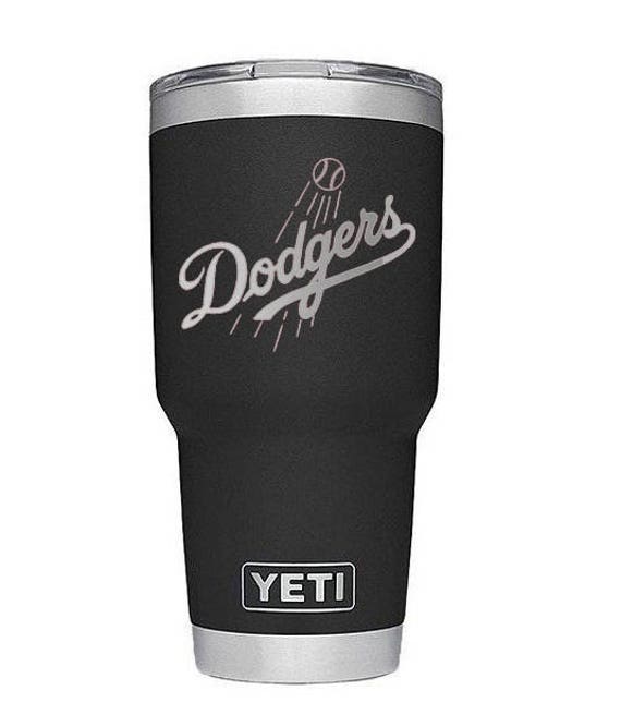 Dodgers la-los-angeles-dodgers Yeti CupEngraved Yeti