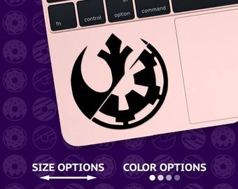 star wars car decal, star wars sticker, starwars car sticker, starwars decal, star wars laptop, Rebel Decal, Galactic Republic
