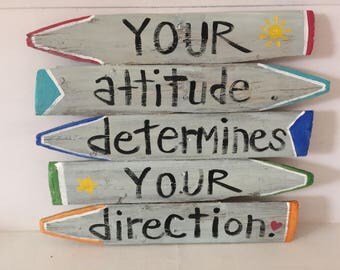 Hand painted picket fence sign