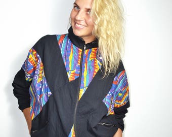 Vintage track jacket | 90s sport jacket | L