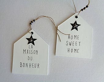 Duo plates door or hanging cardboard épais(3.5 mm) shape home decoration