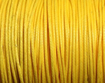 5 m - 1 wax cotton cord mm yellow 4558550016010