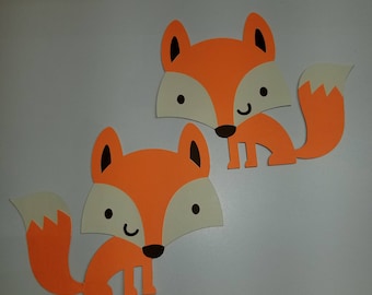 Woodland Fox Cutouts- with or without smile.