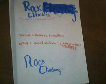DIY: Comedy rock climbing book
