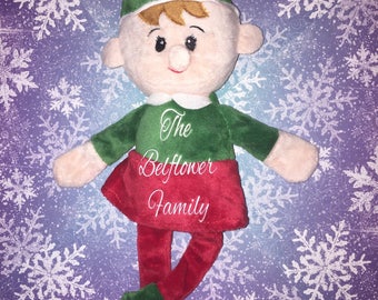 personalized plush elf