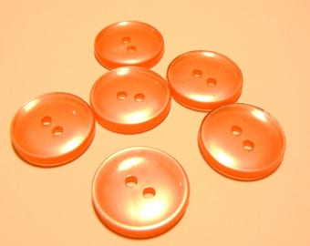 diam 18mm translucent 50-70's vintage baby pink button