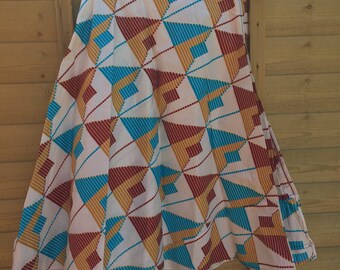 African Wrap Skirt midi Cherno Wrap wax print skirt colourful wrap skirts african skirt summer skirt -African print skirt