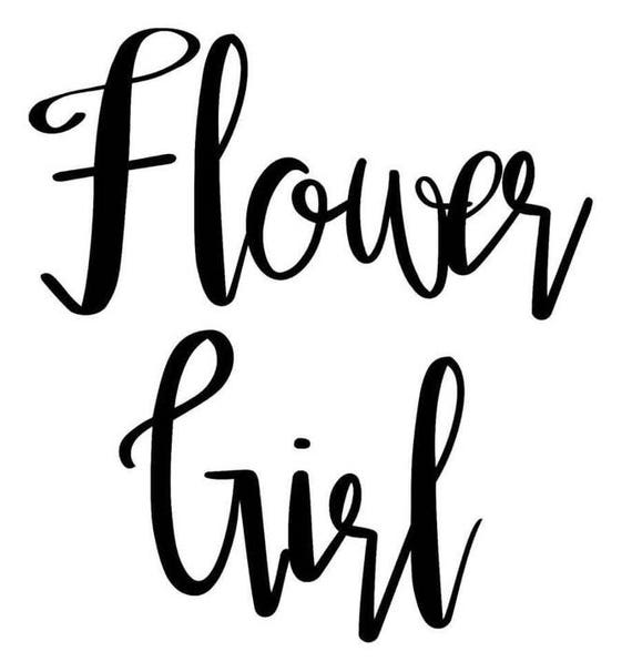 Flower Girl Decal