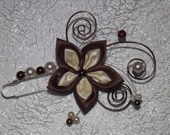 train chocolate-ivory for wedding gown 2 tie