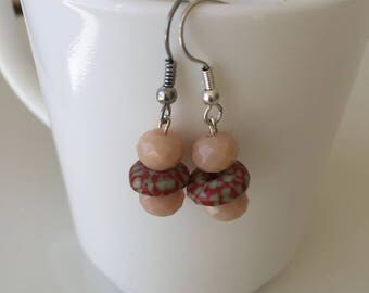 Ghana glass beads earrings