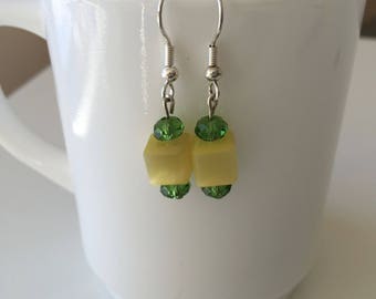 Ghana glass beads earrings