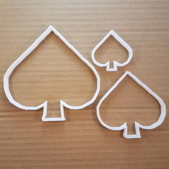 Card Hand Spade Poker Shape Cookie Cutter Dough Deck Biscuit