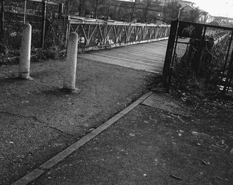 Black & White Print - Crossing at the Lochs
