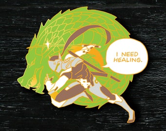 PREORDER SALE: "Is That A Pro Genji?" - Glow In The Dark Genji Hard Enamel Pin - Overwatch Gaming Series
