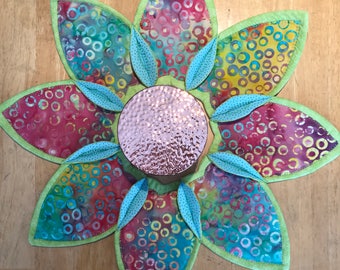 Quilted Floral Centerpiece