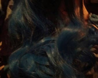 Black to blue mermaid curly wig: Cosplay, Costumes, Party wig, fursuit wig ect.