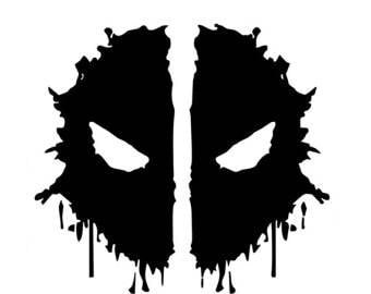 Deadpool bookmark printable instant download mask ornament